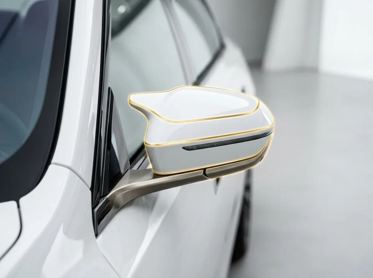 ฟิล์มใสกันรอยติดตั้งบนกระจกมองข้างรถ BMW i7