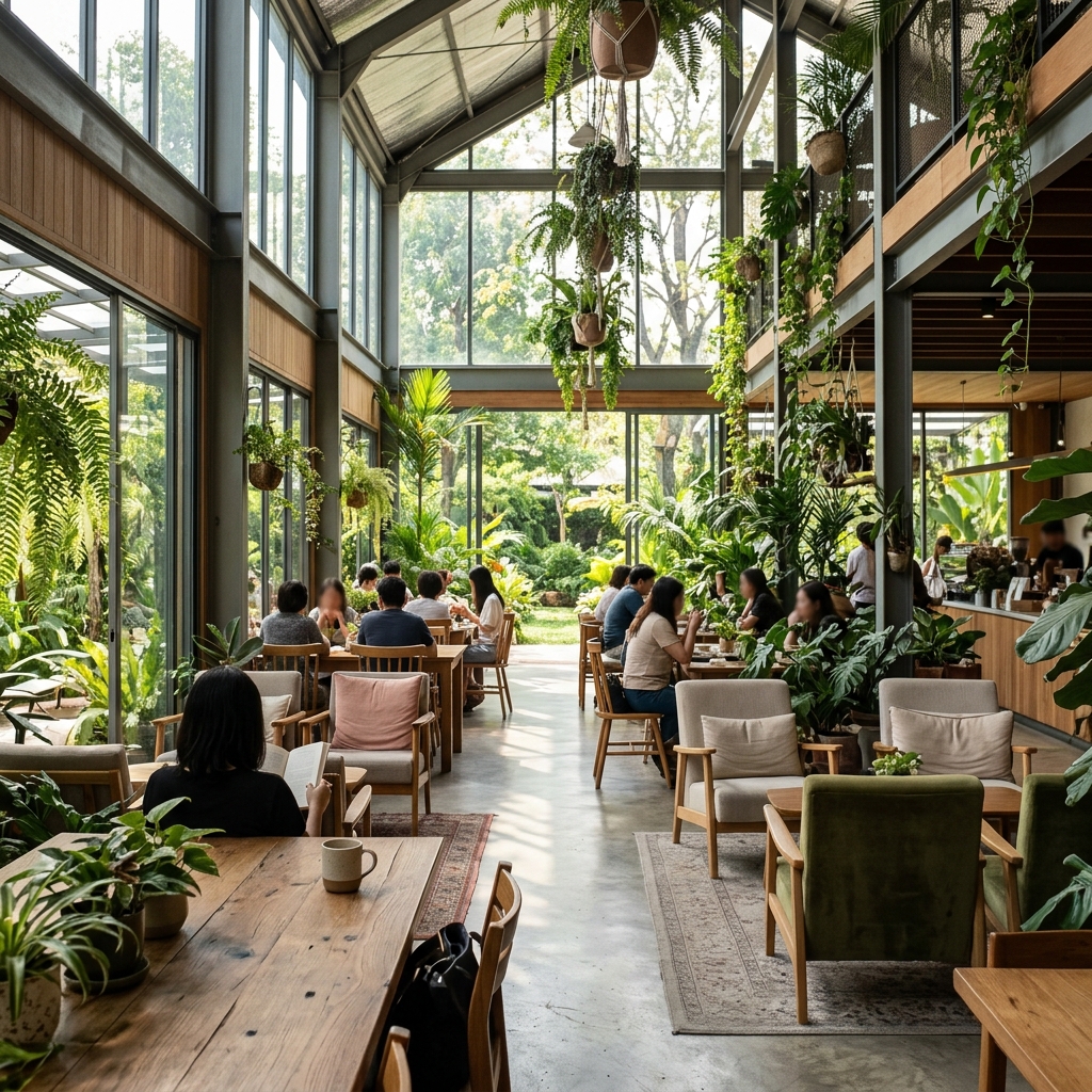 คาเฟ่บ้านกระจก (Glass House) ไอเดียแต่งร้านสวยและวิธีแก้ร้อน | MAXXMA