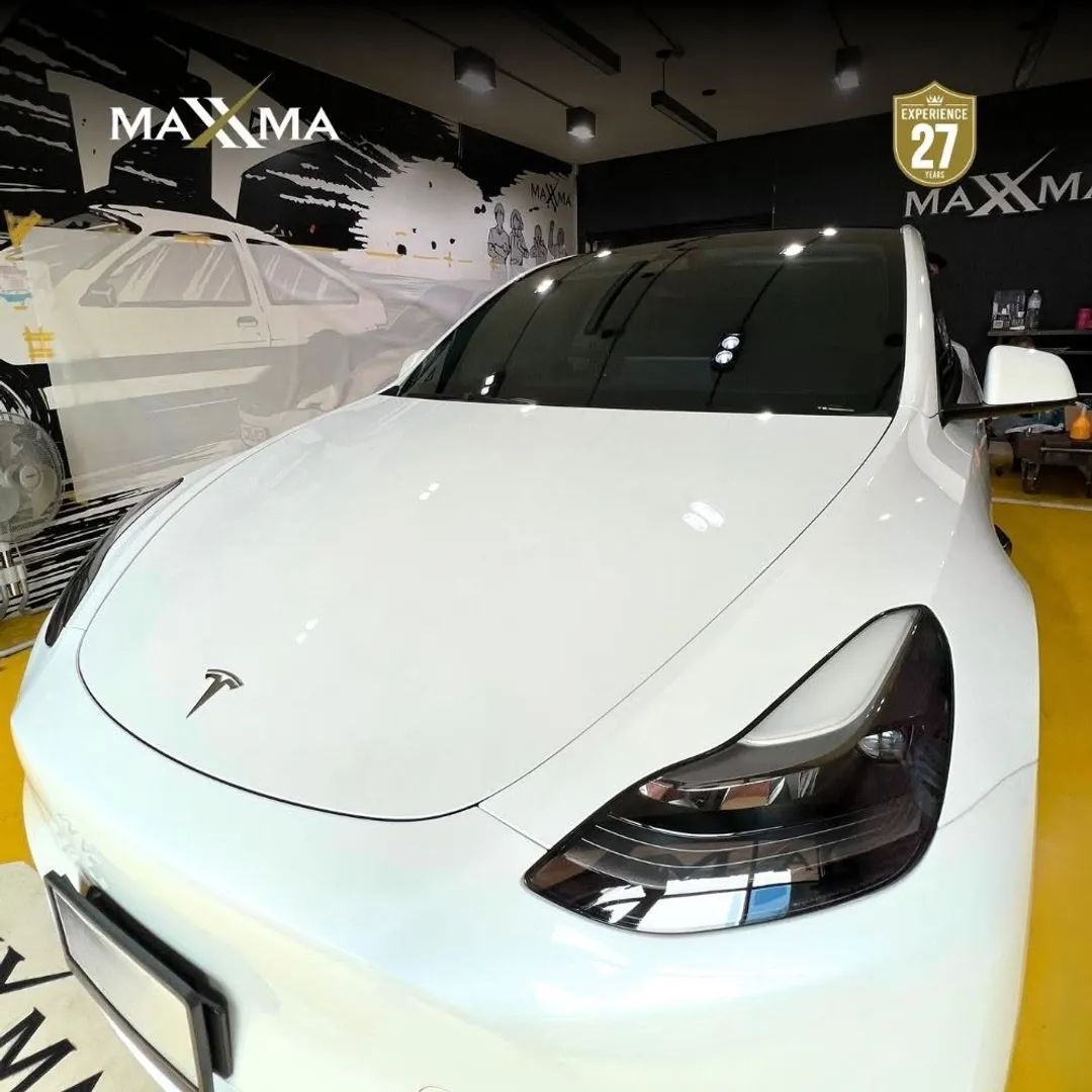 ผลงานติดตั้ง MAXXMA Tesla Model Y PR20 รอบคัน
