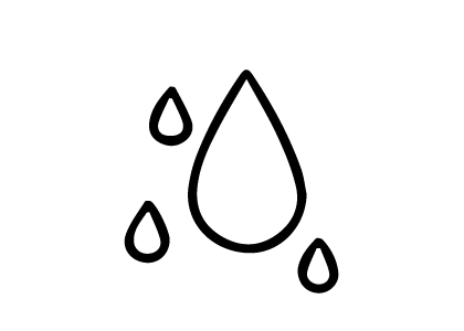 ไอคอนคุณสมบัติไล่น้ำ